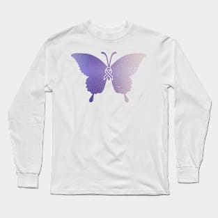 IBD Butterfly and Ribbon Awareness Merchandise Long Sleeve T-Shirt